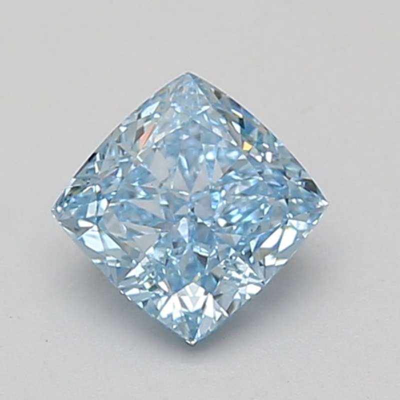 1.07 Ct Cushion Lab Diamond  Fancy Vivid Blue  VS2   IGI