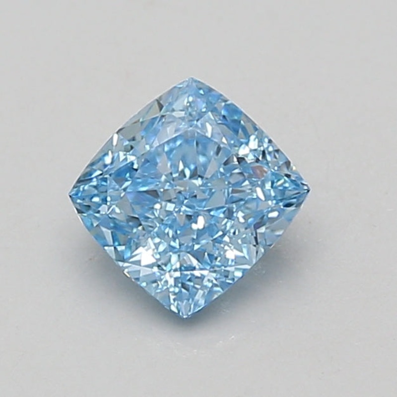 1.07 Ct Cushion Lab Diamond  Fancy Vivid Blue  VVS2   IGI