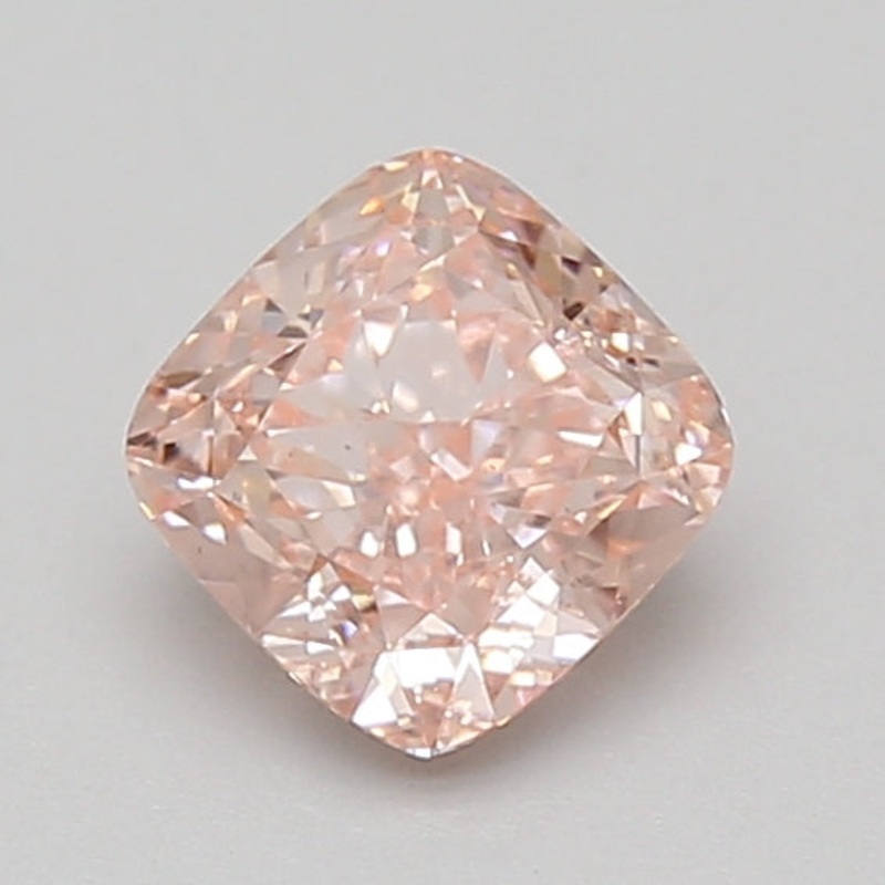 1.08 Ct Cushion Lab Diamond  Fancy Vivid Pink  VS2   IGI