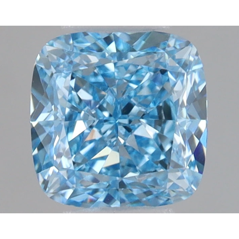 1.09 Ct Cushion Lab Diamond  Fancy Vivid Blue  VS1   IGI