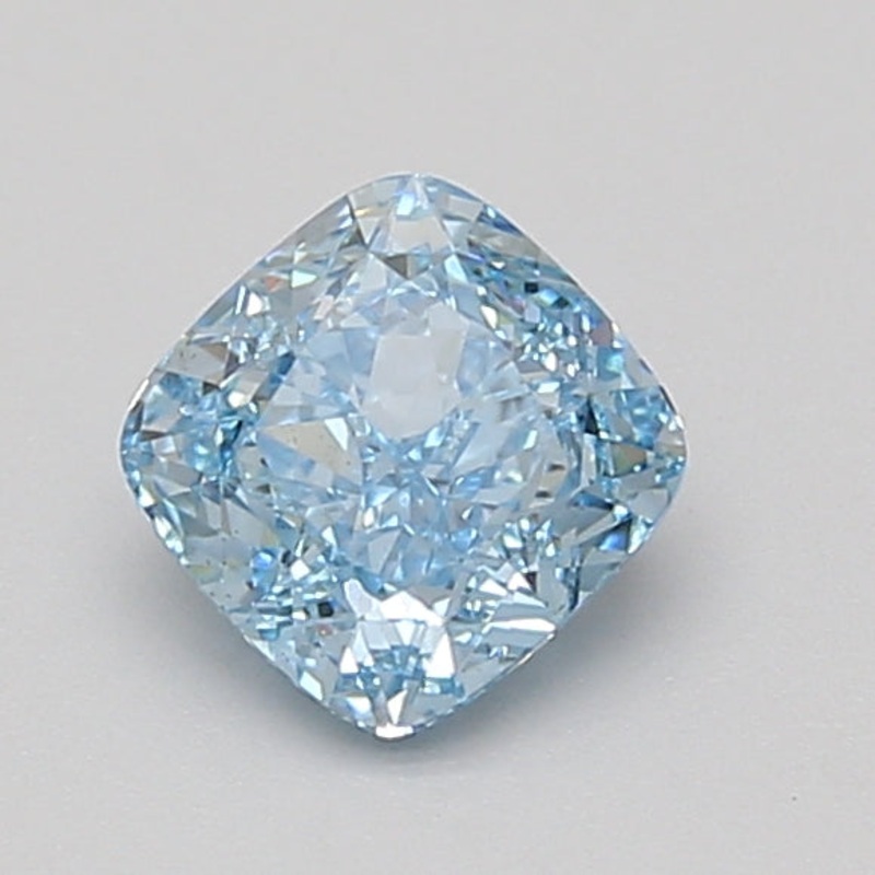 1.09 Ct Cushion Lab Diamond  Fancy Vivid Blue  VS2   IGI