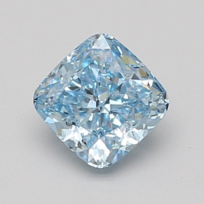 1.09 Ct Cushion Lab Diamond  Fancy Vivid Blue  VVS2   IGI