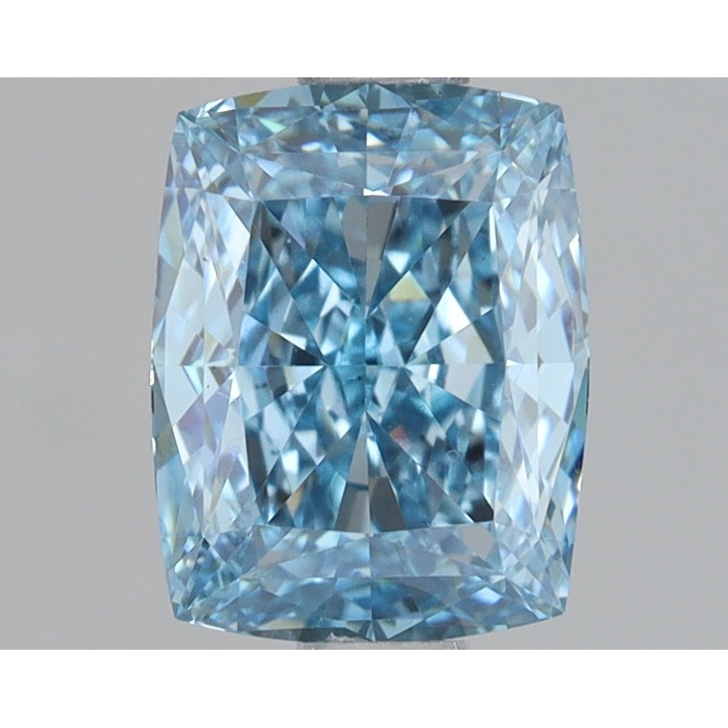 1.1 Ct Cushion Lab Diamond  Fancy Vivid Blue  VS1   IGI