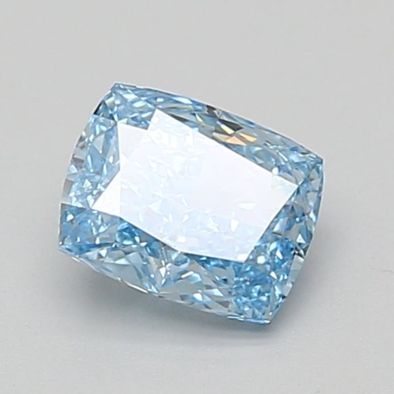 1.11 Ct Cushion Lab Diamond  Fancy Vivid Blue  VS1   IGI