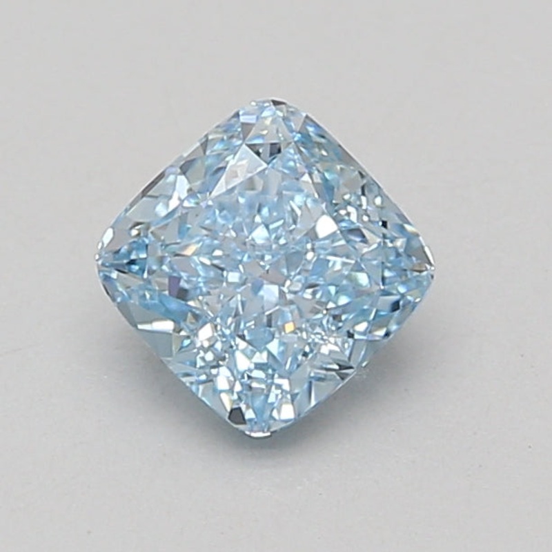 1.11 Ct Cushion Lab Diamond  Fancy Vivid Blue  VVS2   IGI