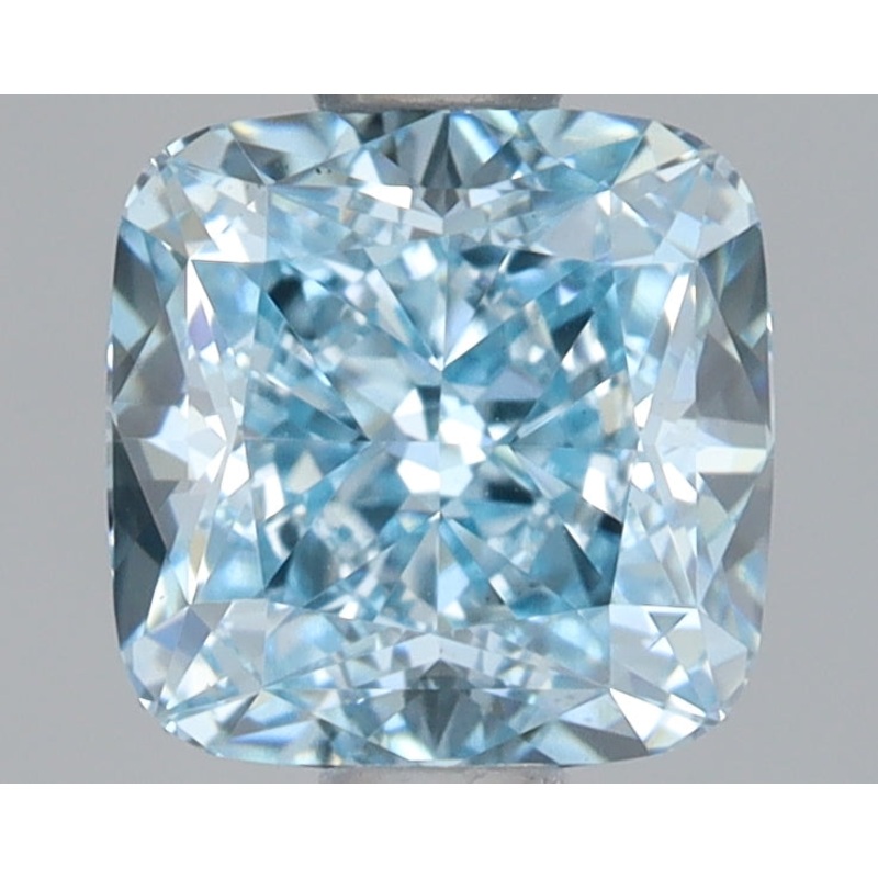1.12 Ct Cushion Lab Diamond  Fancy Vivid Blue  VS1   IGI