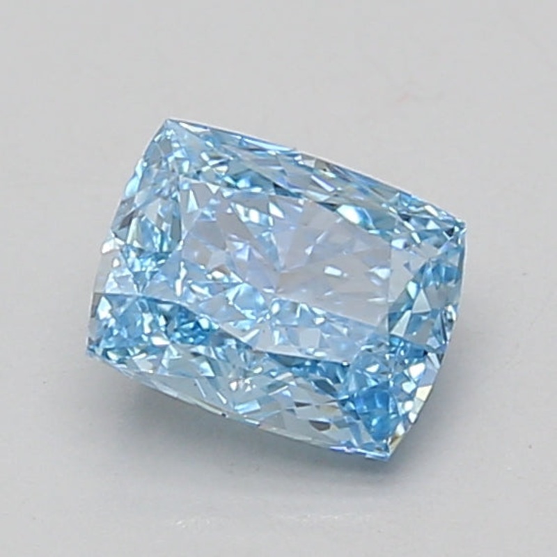 1.12 Ct Cushion Lab Diamond  Fancy Vivid Blue  VS2   IGI