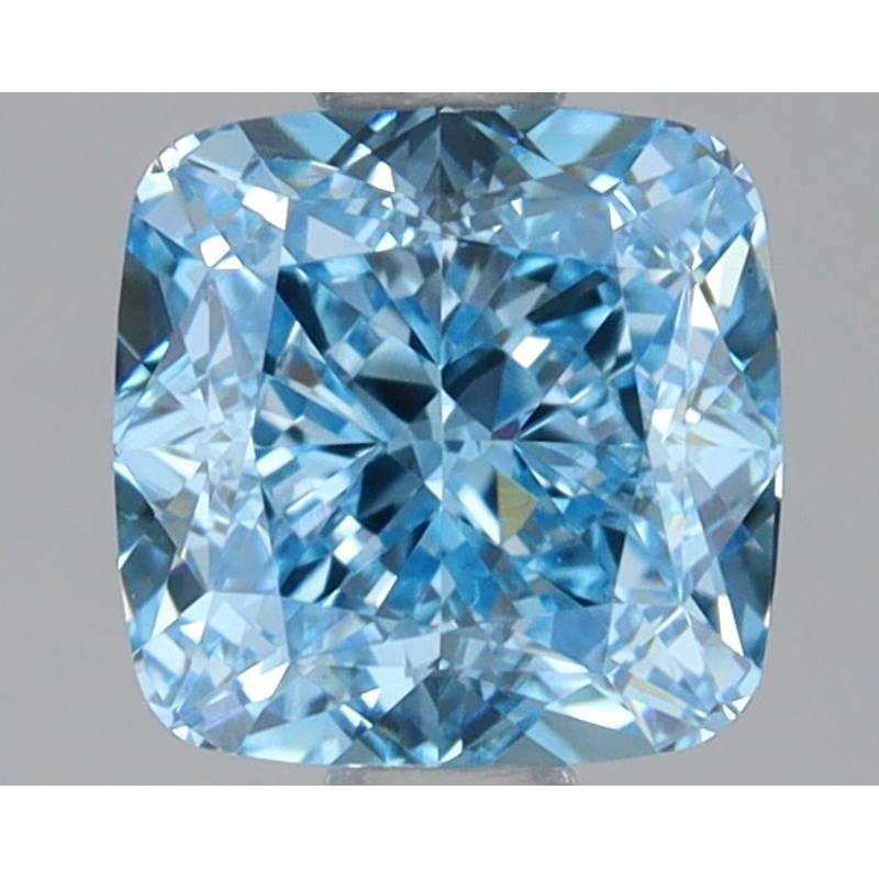 1.13 Ct Cushion Lab Diamond  Fancy Vivid Blue  VS1   IGI