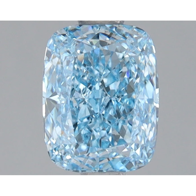 1.14 Ct Cushion Lab Diamond  Fancy Vivid Blue  VS1   IGI