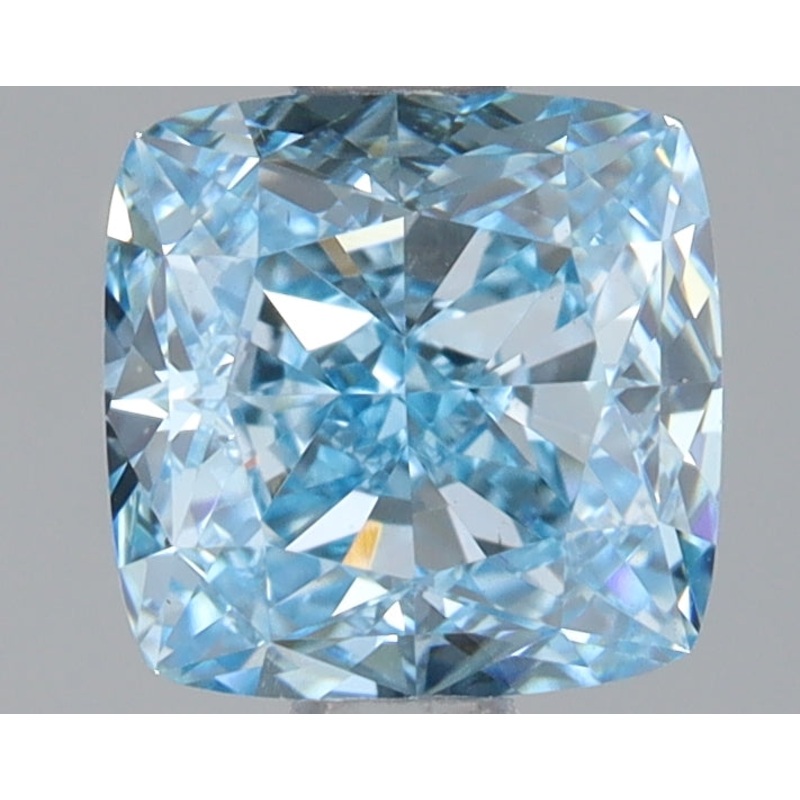 1.16 Ct Cushion Lab Diamond  Fancy Vivid Blue  VS1   IGI