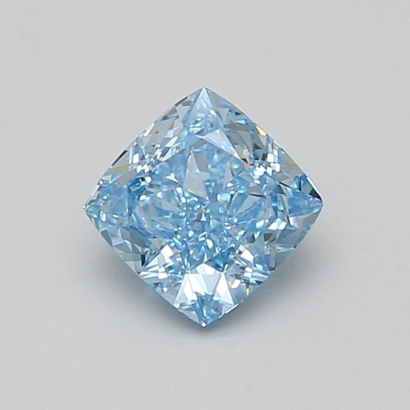 1.4 Ct Cushion Lab Diamond  Fancy Vivid Blue  VS1   IGI