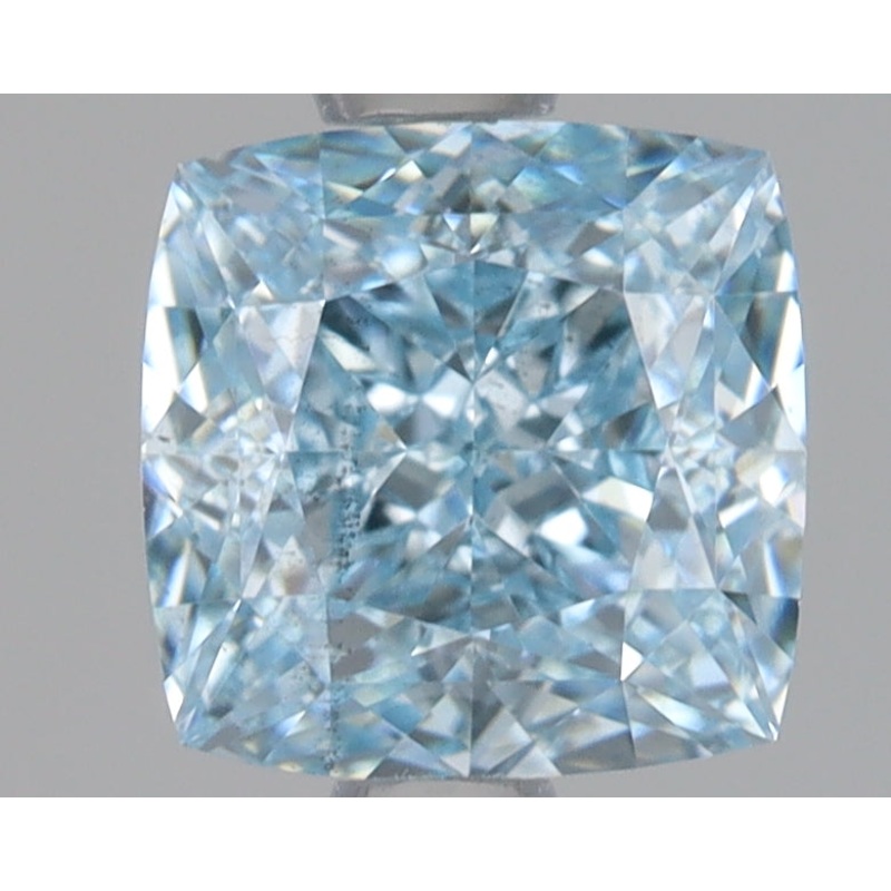1.48 Ct Cushion Lab Diamond  Fancy Intense Blue  SI1   IGI