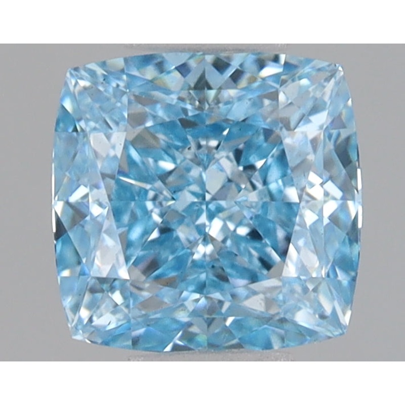 1.48 Ct Cushion Lab Diamond  Fancy Vivid Blue  VS1   IGI