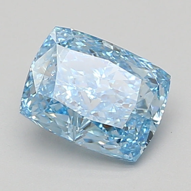 1.5 Ct Cushion Lab Diamond  Fancy Vivid Blue  VS1   IGI