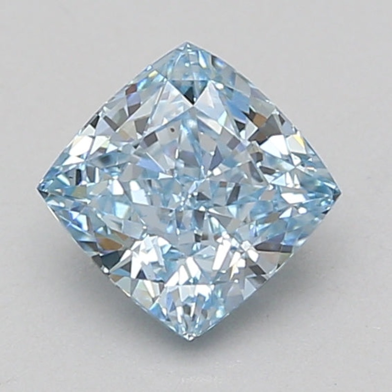 1.52 Ct Cushion Lab Diamond  Fancy Intense Blue  VS2   IGI