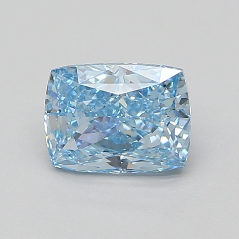 1.53 Ct Cushion Lab Diamond  Fancy Vivid Blue  VVS2   IGI