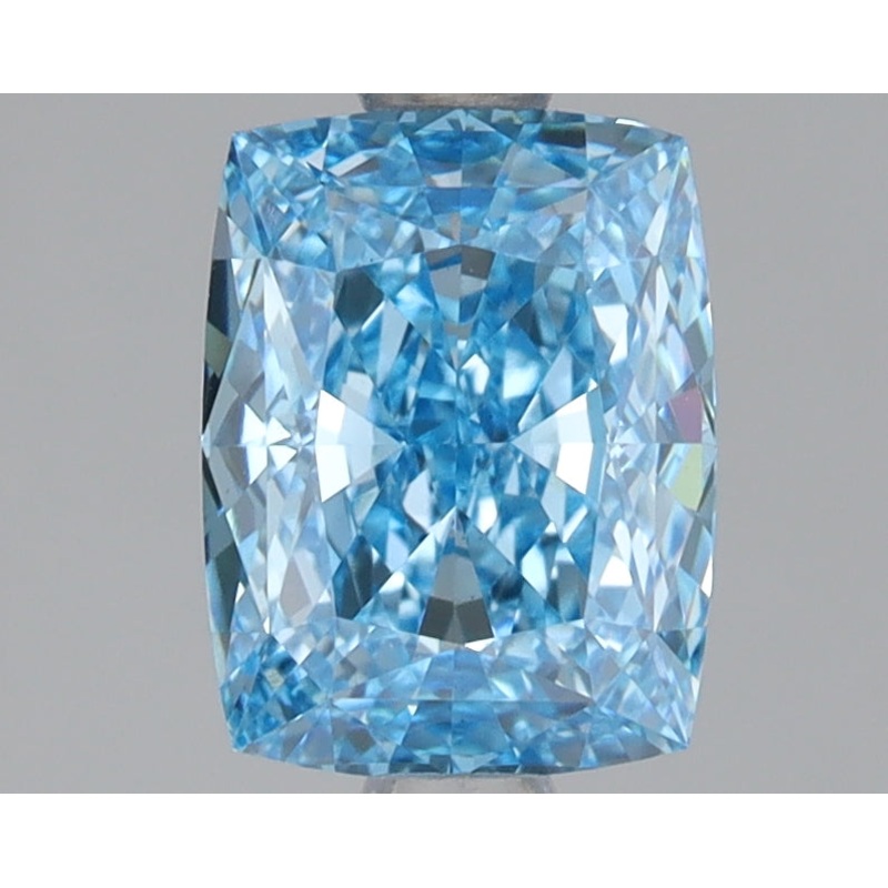 1.54 Ct Cushion Lab Diamond  Fancy Vivid Blue  VVS2   IGI