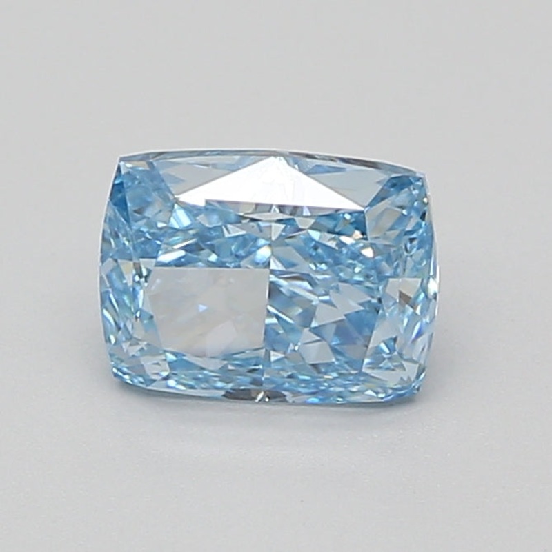 1.55 Ct Cushion Lab Diamond  Fancy Vivid Blue  VS1   IGI