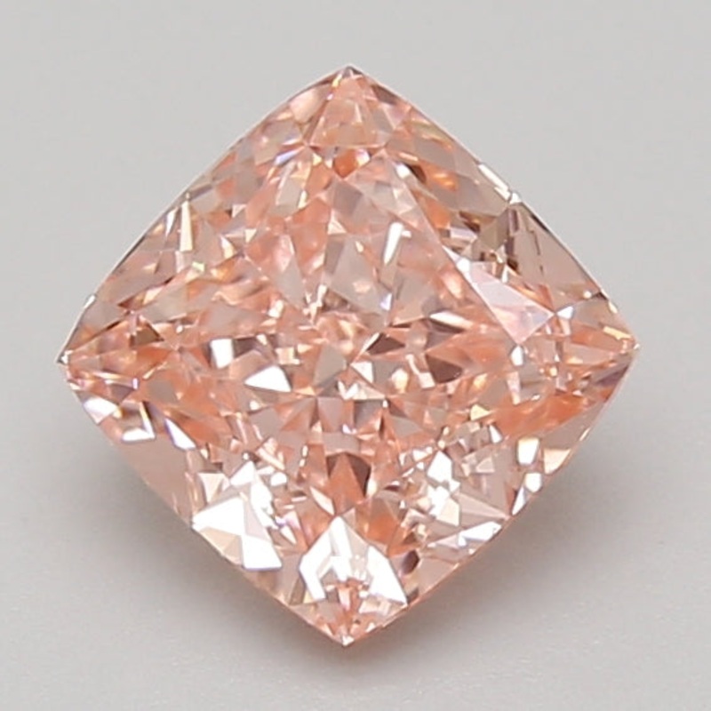 1.55 Ct Cushion Lab Diamond  Fancy Vivid Pink  VS1   IGI