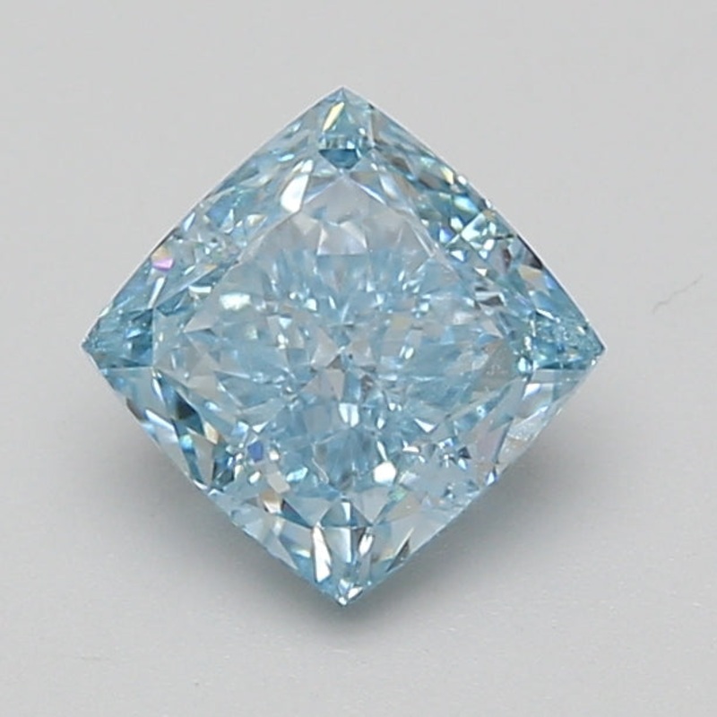 1.56 Ct Cushion Lab Diamond  Fancy Vivid Blue  VS1   IGI