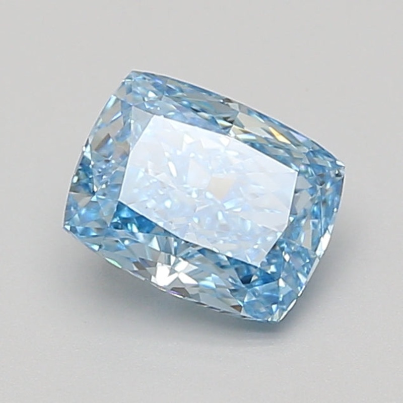 1.57 Ct Cushion Lab Diamond  Fancy Vivid Blue  VVS2   IGI