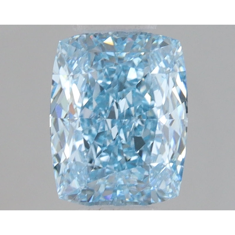 1.59 Ct Cushion Lab Diamond  Fancy Vivid Blue  VS1   IGI