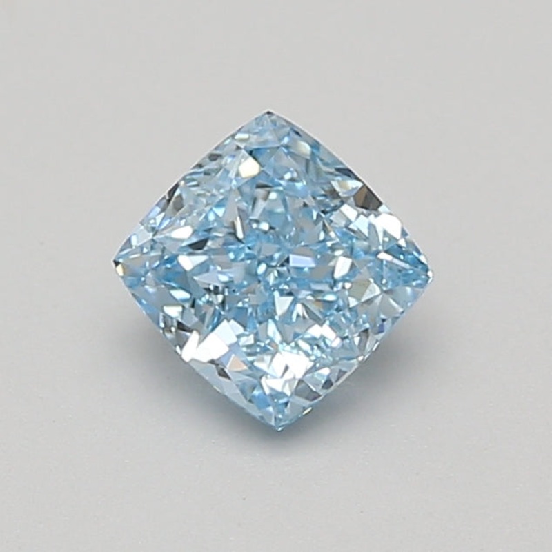 1 Ct Cushion Lab Diamond  Fancy Vivid Blue  VS2   IGI