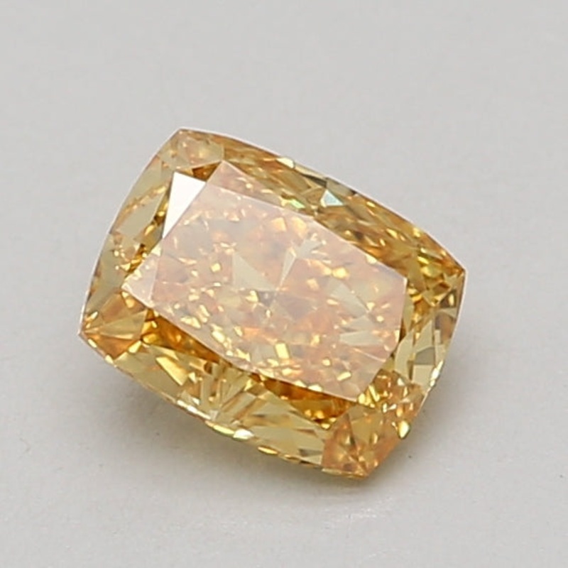 1 Ct Cushion Lab Diamond  Fancy Vivid Yellow  VVS2   IGI