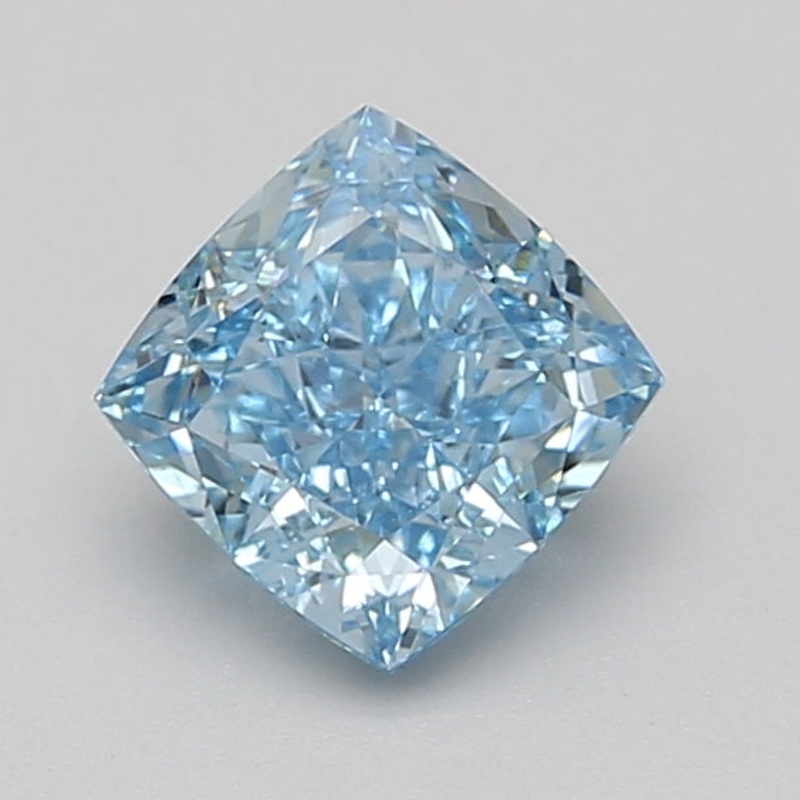 1.59 Ct Cushion Lab Diamond  Fancy Vivid Blue  VS2   IGI