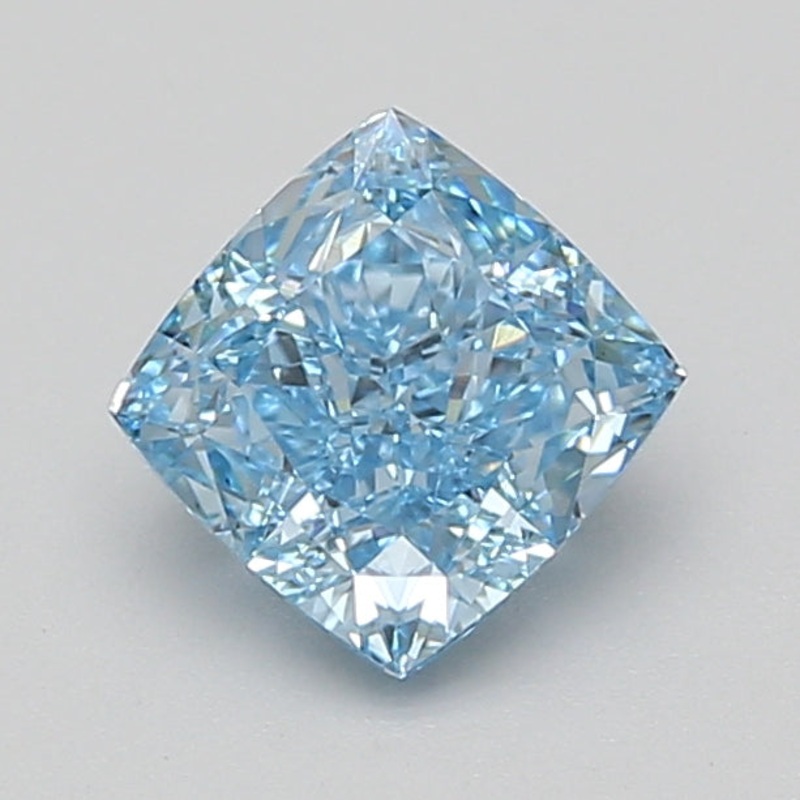 1.6 Ct Cushion Lab Diamond  Fancy Vivid Blue  VS1   IGI