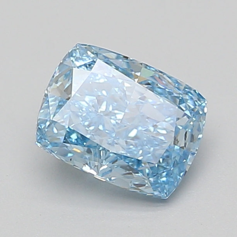 1.6 Ct Cushion Lab Diamond  Fancy Vivid Blue  VS2   IGI