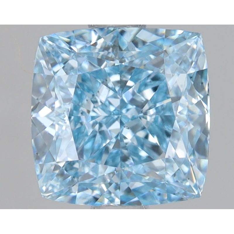 1.61 Ct Cushion Lab Diamond  Fancy Vivid Blue  VS2   IGI