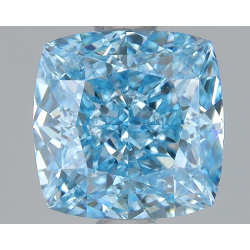1.62 Ct Cushion Lab Diamond  Fancy Vivid Blue  VS1   IGI