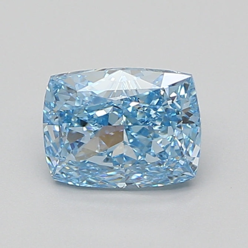 1.74 Ct Cushion Lab Diamond  Fancy Vivid Blue  VS2   IGI