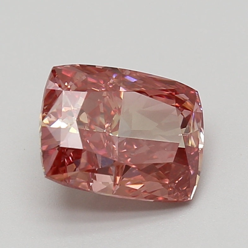 2.01 Ct Cushion Lab Diamond  Fancy Brown Pink  SI1   IGI