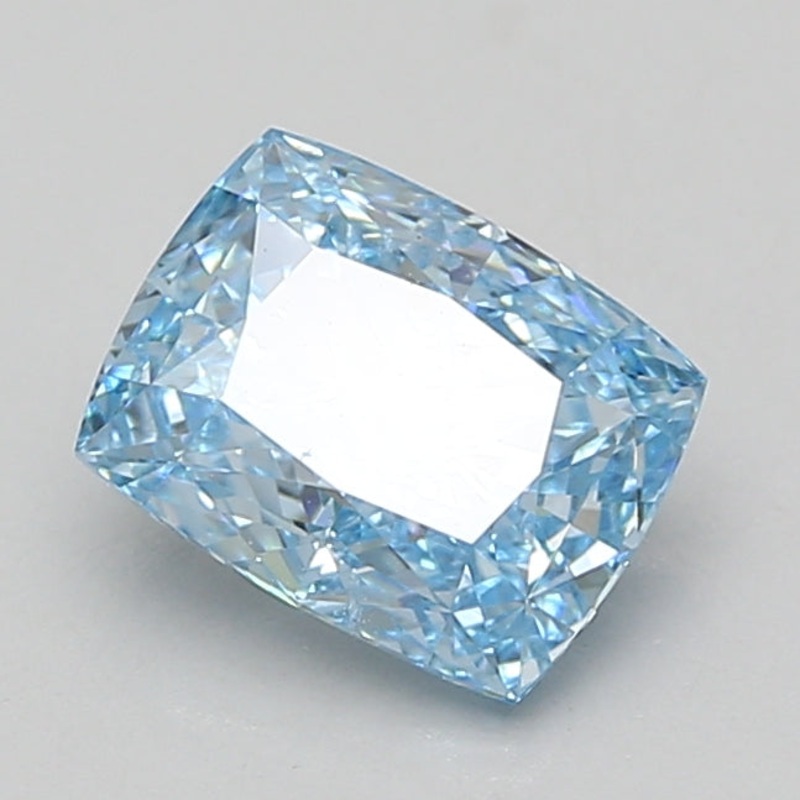 2.01 Ct Cushion Lab Diamond  Fancy Vivid Blue  VS2   IGI