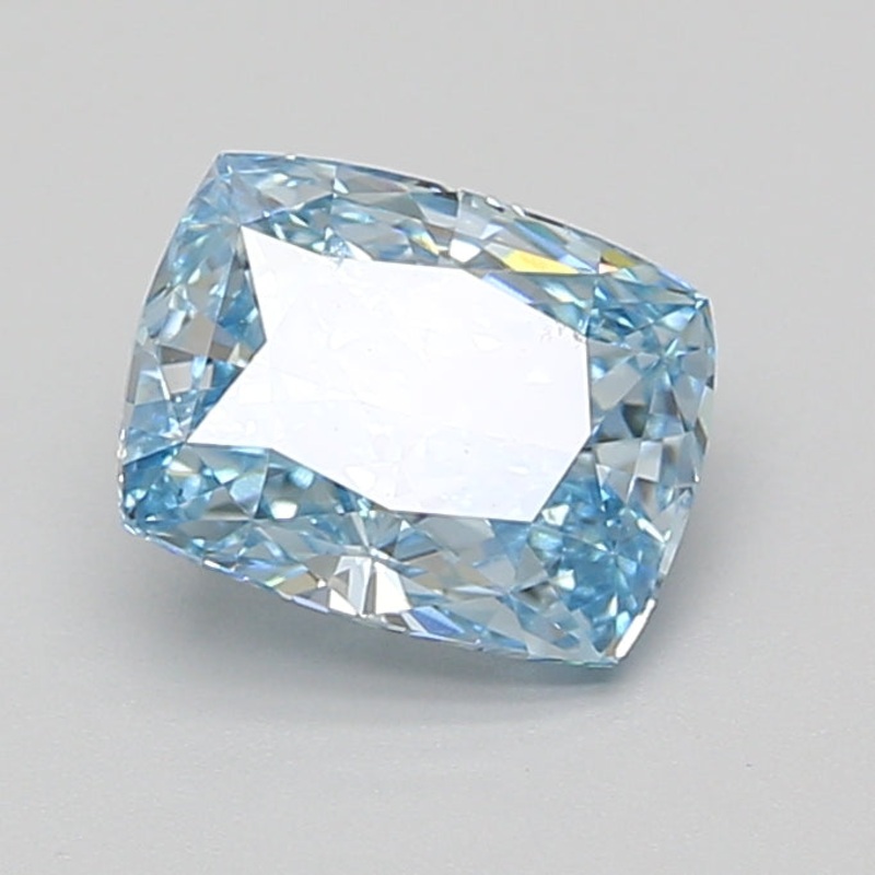 2.02 Ct Cushion Lab Diamond  Fancy Vivid Blue  VVS2   IGI