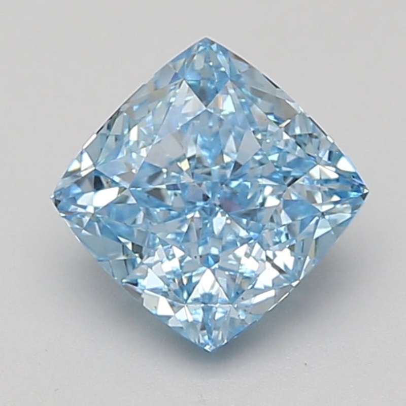 2.05 Ct Cushion Lab Diamond  Fancy Vivid Blue  VS1   IGI