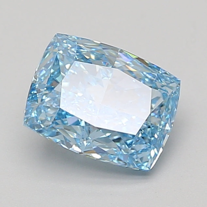 2.07 Ct Cushion Lab Diamond  Fancy Vivid Blue  VS2   IGI