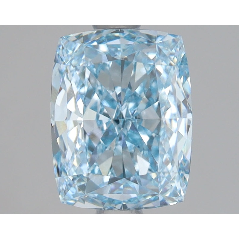 2.07 Ct Cushion Lab Diamond  Fancy Vivid Blue  VVS2   IGI