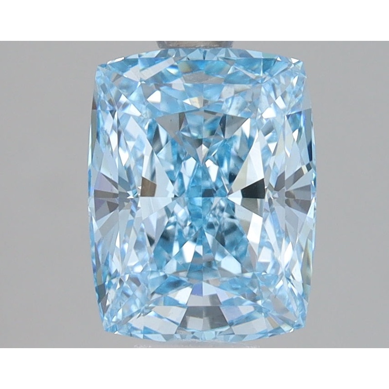2.09 Ct Cushion Lab Diamond  Fancy Vivid Blue  VS1   IGI