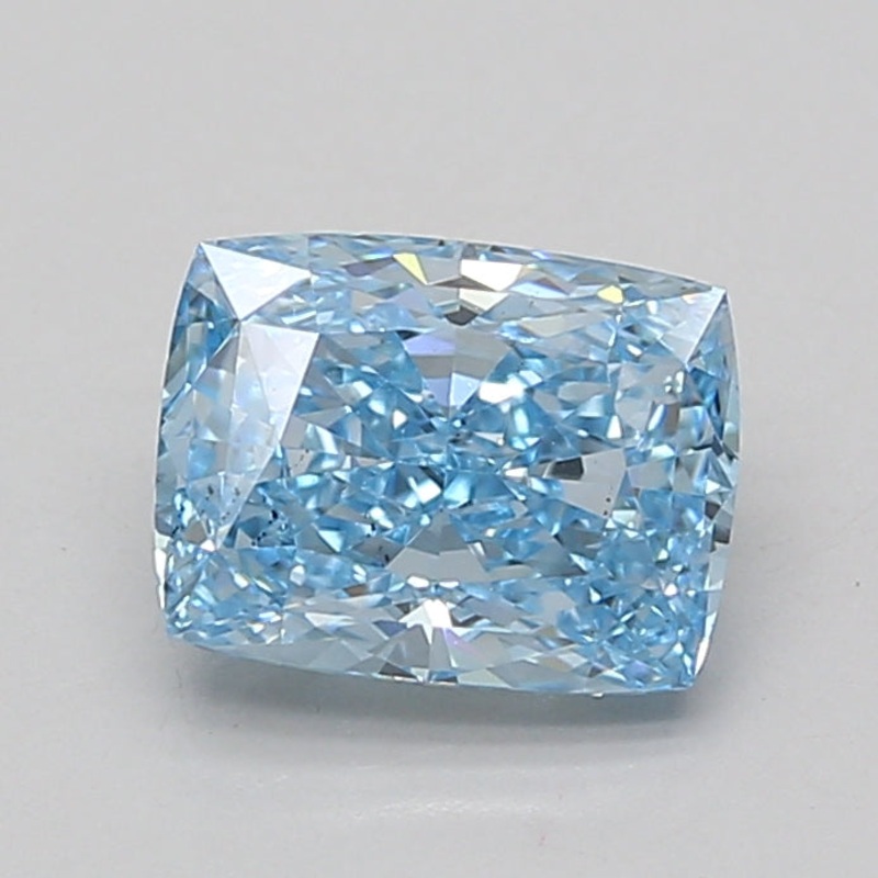 2.09 Ct Cushion Lab Diamond  Fancy Vivid Blue  VS2   IGI