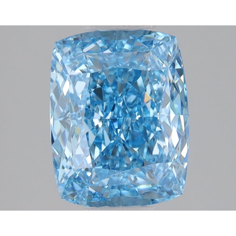 2.09 Ct Cushion Lab Diamond  Fancy Vivid Blue  VVS2   IGI