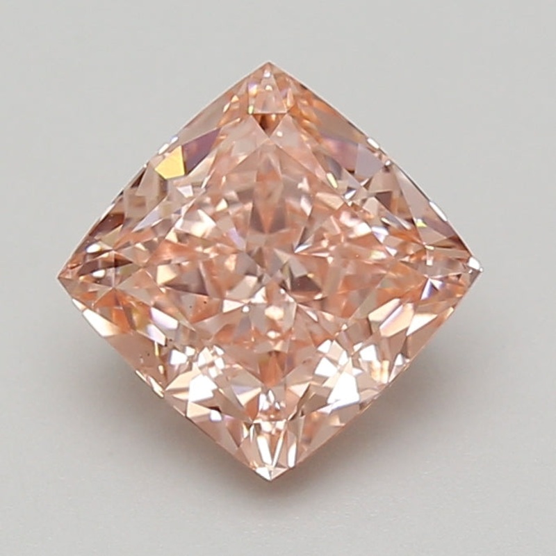 2.1 Ct Cushion Lab Diamond  Fancy Vivid Pink  VS2   IGI