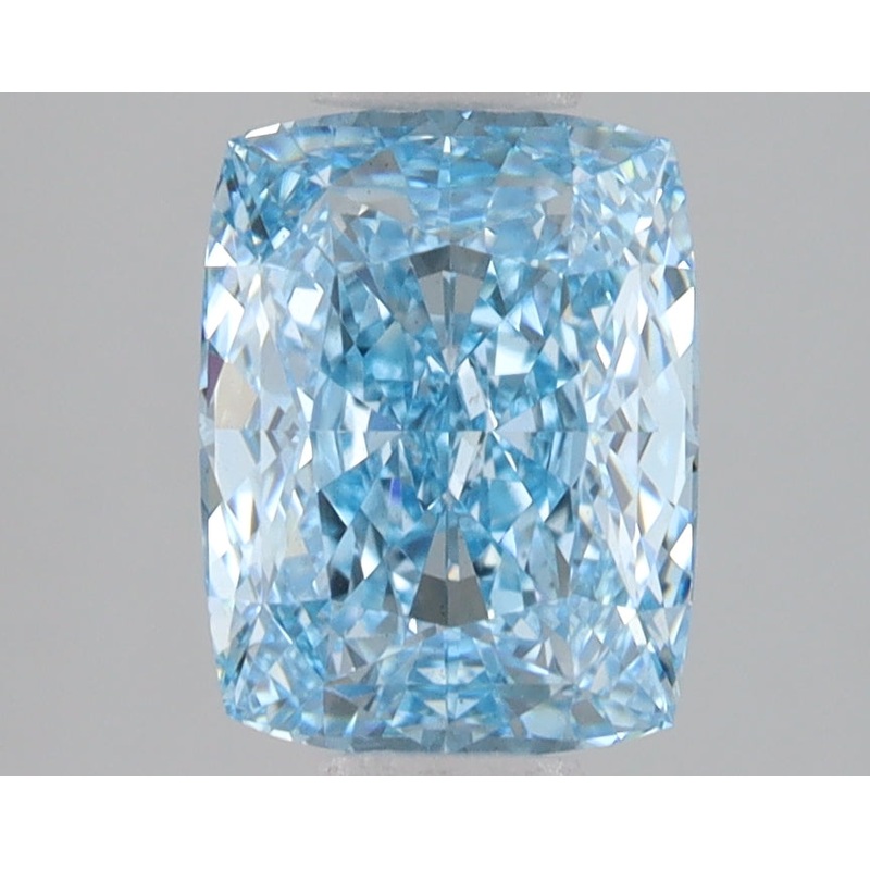 2.11 Ct Cushion Lab Diamond  Fancy Vivid Blue  VVS2   IGI