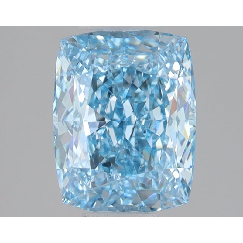 2.12 Ct Cushion Lab Diamond  Fancy Vivid Blue  VVS2   IGI
