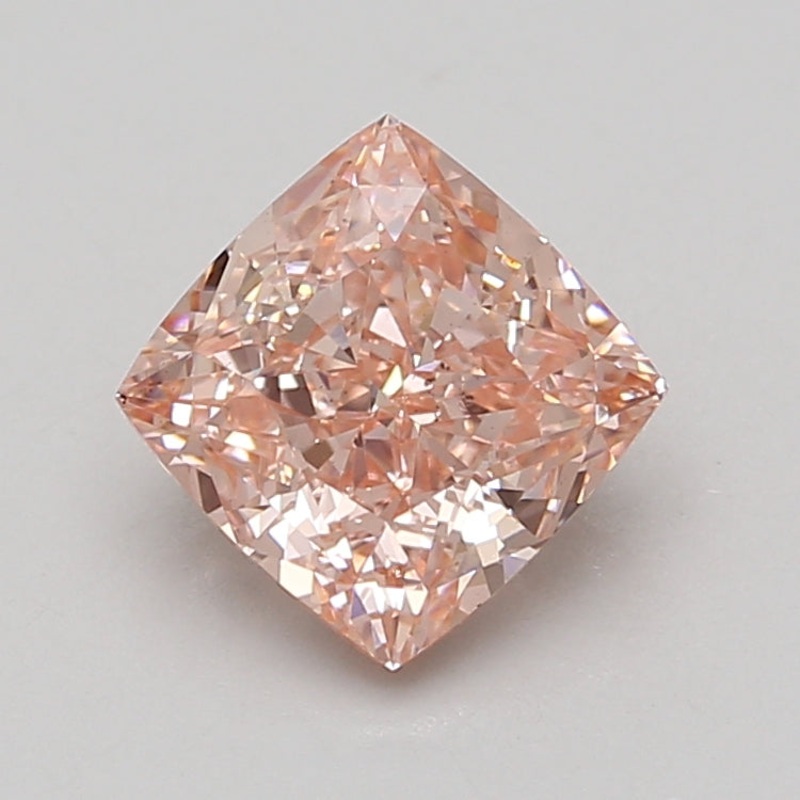 2.57 Ct Cushion Lab Diamond  Fancy Vivid Pink  VS2   IGI