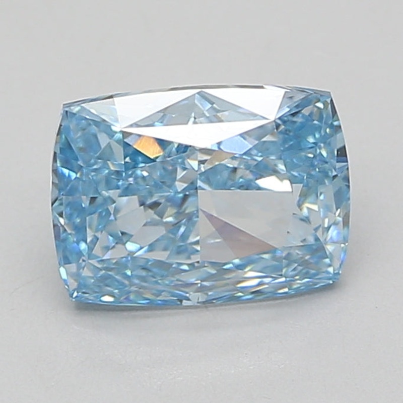 2.76 Ct Cushion Lab Diamond  Fancy Vivid Blue  VS1   IGI