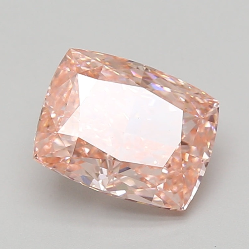 2.81 Ct Cushion Lab Diamond  Fancy Vivid Pink  VS1   IGI
