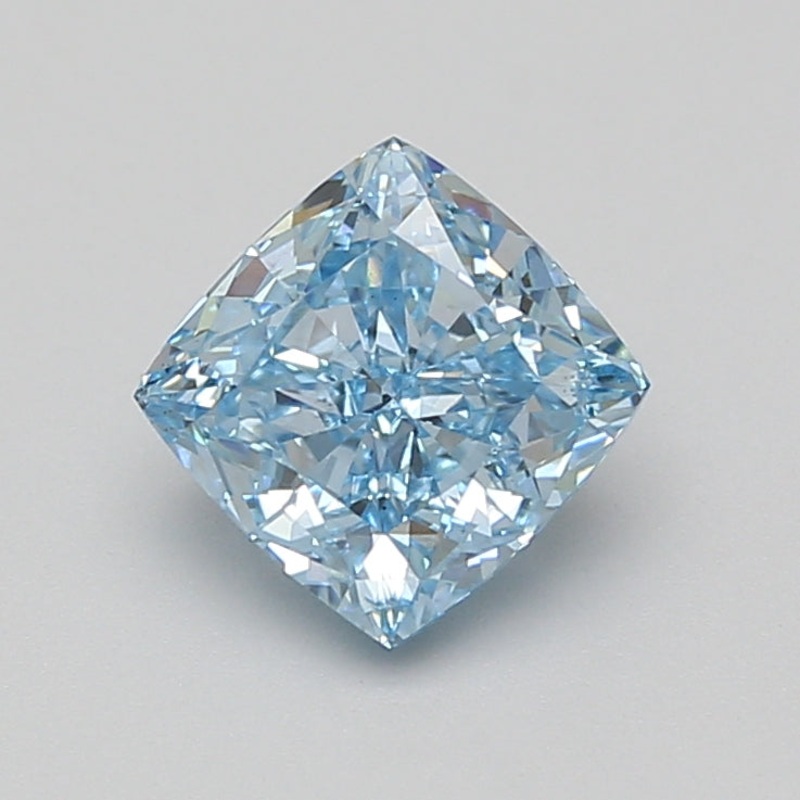 2 Ct Cushion Lab Diamond  Fancy Vivid Blue  VS2   IGI